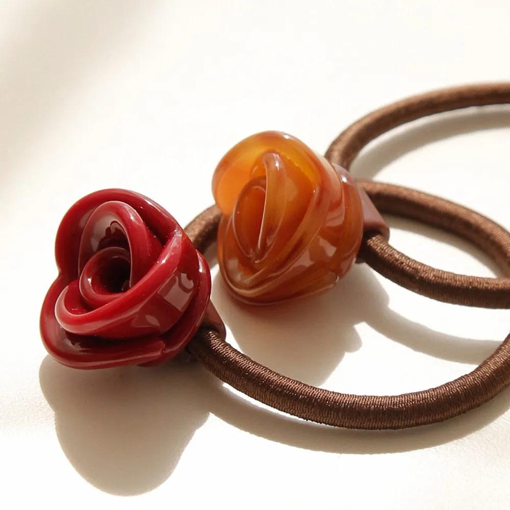 J Lauren Cellulose Rose Hair Tie H01261