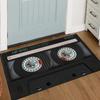 Home Floor Mat Retro Cassette Tape Bedroom Bathroom Kitchen Adjustable Floor Mat Dirt Resistant Easy To Decorate Home Floor Mat