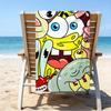 Ultra-Soft Beach Towel with SpongeBob SquarePants Theme,Ideal for Pool - Camping, Diving - Perfect Travel Essential, Vibrant Beach Towel.