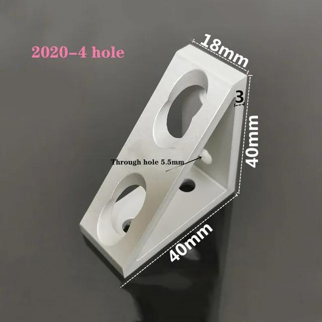 Aluminum Profile 90 Degree Block Triangle Connector Bracket For 2020 2040 3030 4040 4080 Series V-slot Aluminum Profile