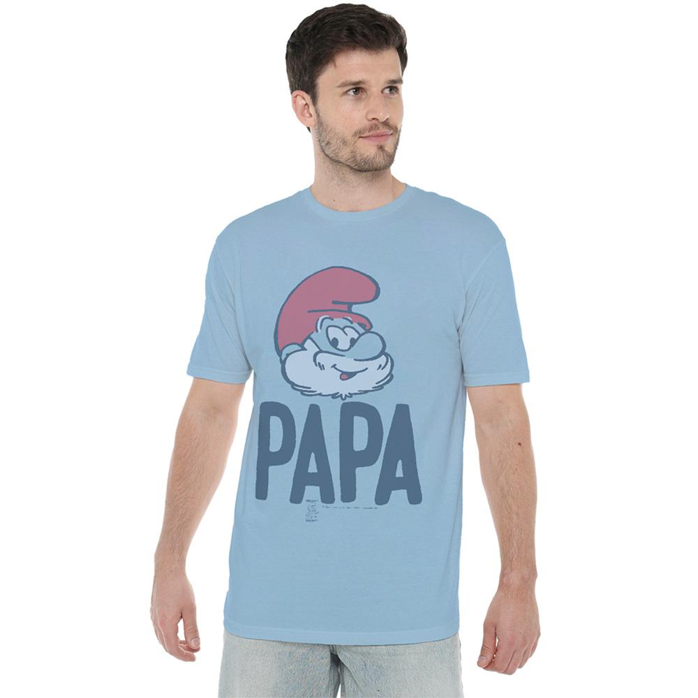 The Smurfs Unisex Adult Papa Smurf T-Shirt