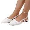 Women Summer French Style Open Back Mary Jane Flat Shoes Square Toe One Strap Bow Accent Casual Slip On Flats