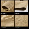 Spring and Autumn Style Lapel Jacket for Men's Outdoor Multi Pocket Workwear Top for Men's Loose Casual Jacket