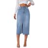 Gonna Lunga di Jeans Retro Americana Spaccata per Donna (Collezione 2025)