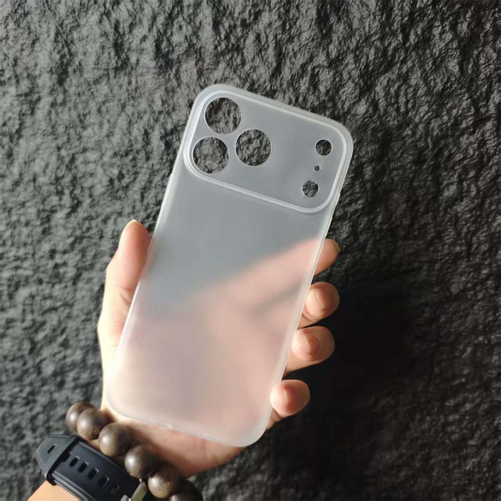 Applicable to Apple 17promax ultra-thin PP mobile phone case iPhone16 protective case 15pro matte hard case 13/14