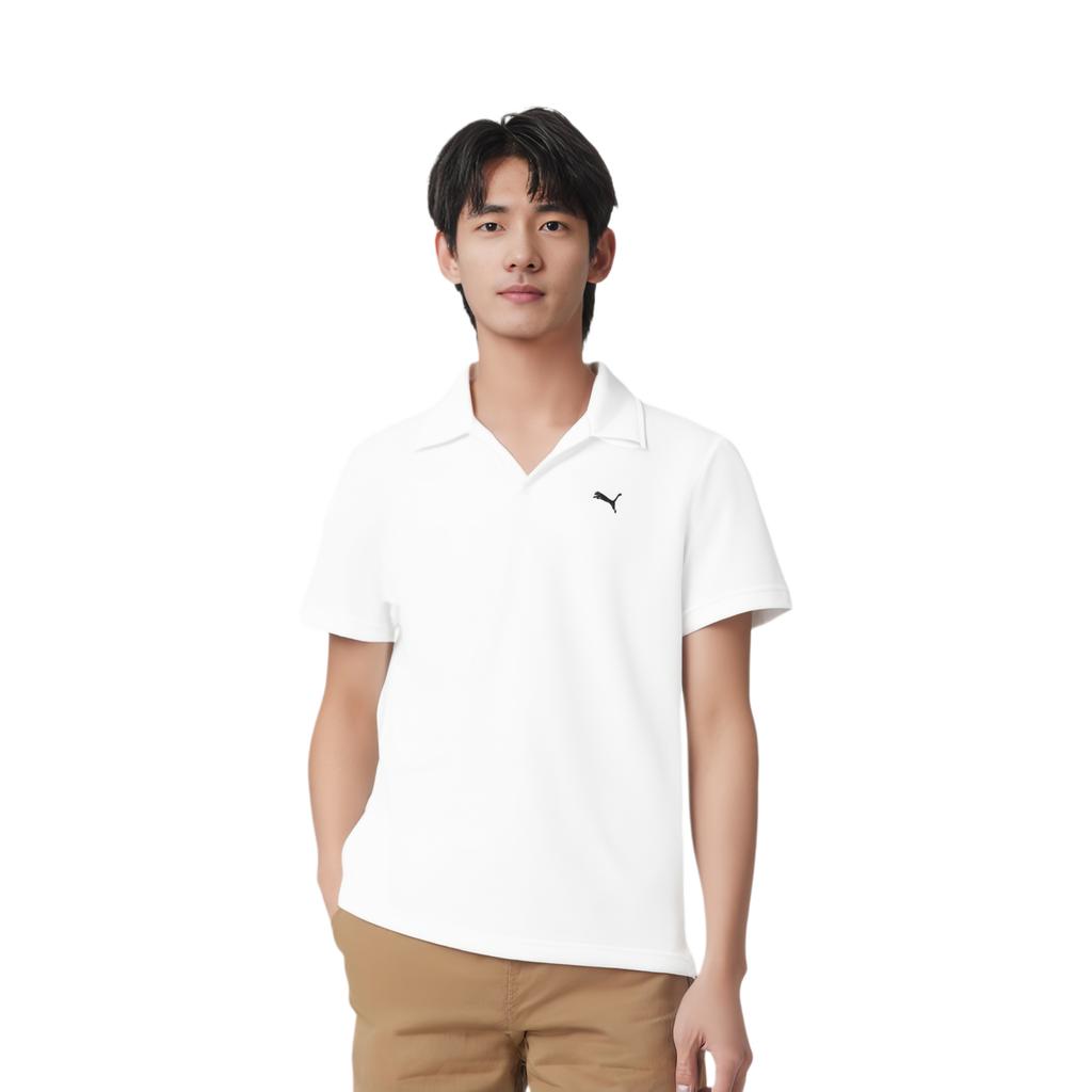 Puma PILE OPEN Polo Shirt Men's White 671065-02