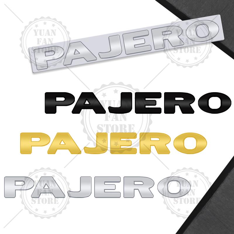 Cwlsev1 1PCS Lettre Métallique Pour Pajero Mitsubishi Emblème 3D Autocollants de Coffre Arrière de Voiture Insigne Lettres Capot Avant Accessoires Auto Style