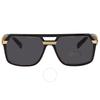 VerSace Dark Grey Geometric Men S SunglaSSeS Ve4399 Gb1 87 58