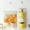 Multiple Pockets Hanging Bag Wall Mounted Sundries Storage Pouches Debris Storage Basket  Home