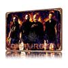 Disturbed Band Rock D Texture Metal Poster Customized Wall Art Tin Sign Gift for Mancave Bar Accessories Desk Decor Room House