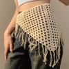 Neues Vintage Hohlstrick Dreieck Kopftuch für Damen Sommer Gestricktes Reise Stirnband Haartuch Foto Requisiten Mädchen Haar Accessoires
