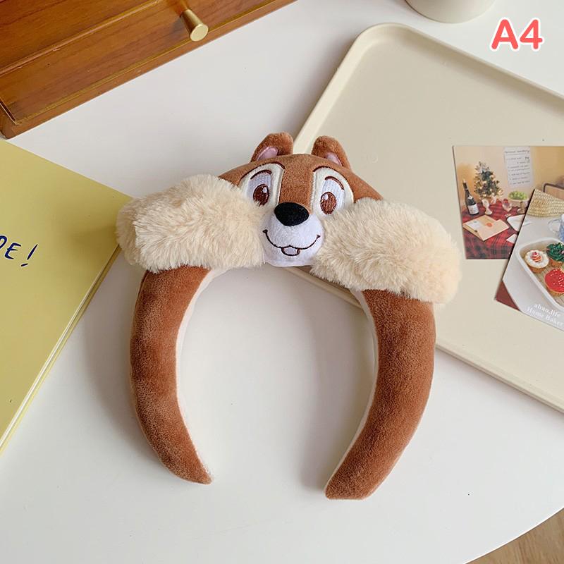 Cute Bear Plush Hair Band Cartoon Animal Hair Band Wash Face Makeup Headband