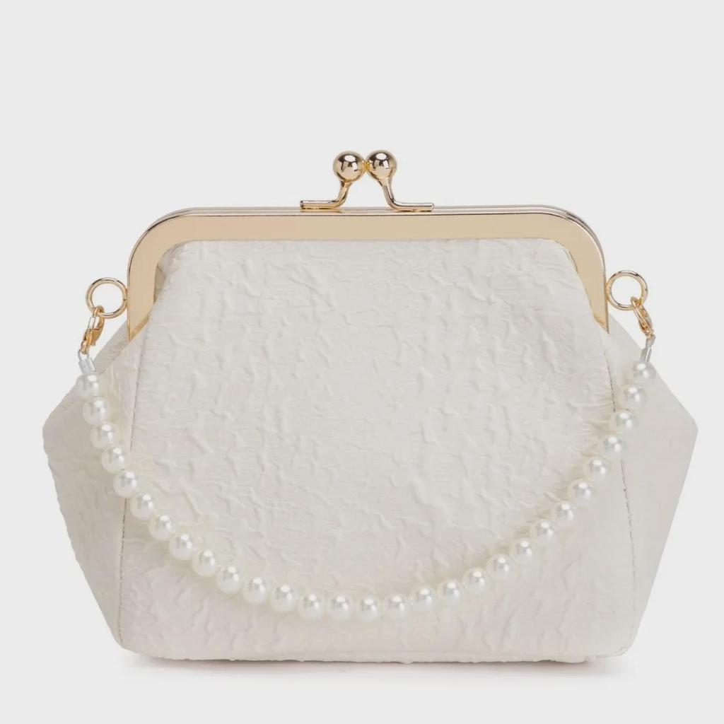 2024 Summer Pearl Beaded Shell Handbag - New Chinese-Style Crossbody Bag for Women