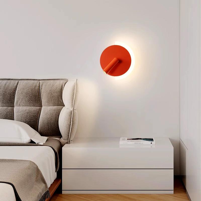 Modern wall lamp bedroom bedside switch 110Vroom hotel lighting Scorce indoor living room corridor rotating wall lamp decoration