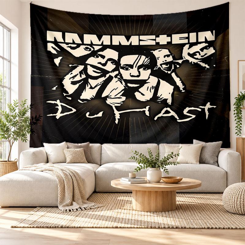 Rammstein Wall Tapestry, Soft Fabric Wall Hanging, Decorative Backdrop For Bedroom Home Wall Art