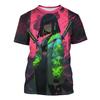 Cute Cool Girl Pattern T Shirt Men Personalized Fashion 3D Printed Short Sleeve Tops Summer Casual Unisex Clothing