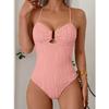Women's New Tie Strap One Piece Bikini Swimsuit 0907 CLE