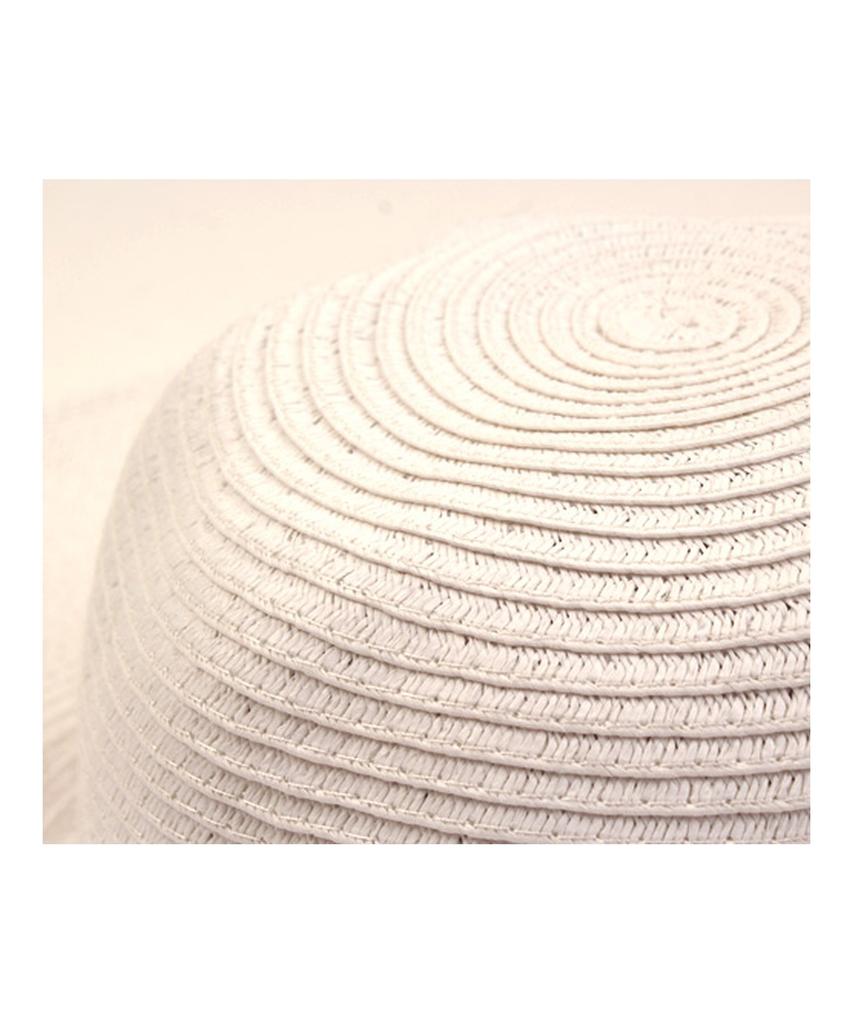 Yunibeosyeolkemiseuteuli Long White Wire Cloche Hat Bk Summer Fedora