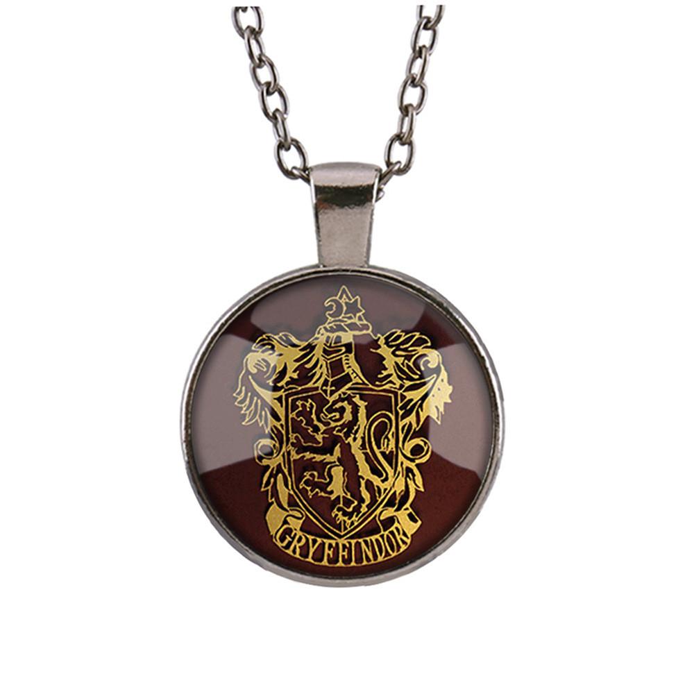 Vintage Harry Potter Gryffindor Schools Badge Pendant Locket Decor Necklace