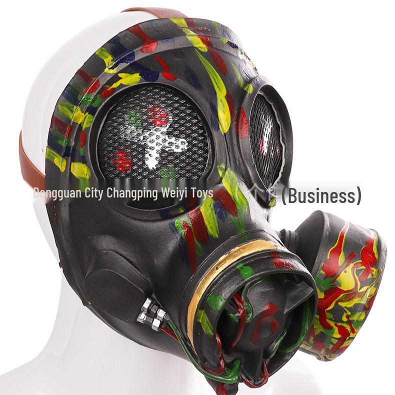 Steampunk Latex Gas Mask for Halloween, Carnival, or Masquerade.