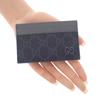 Gucci 768248 FACQC 1048 Card Case Black GG Supreme Canvas Mens