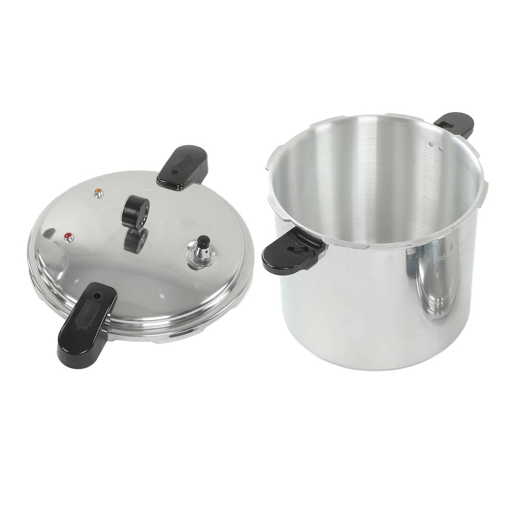 Pressure Cooker Aluminum Alloy 23L Pressure Cooker with Gauge Multifunctional Pressure Canner for Home Restaurant Hotel