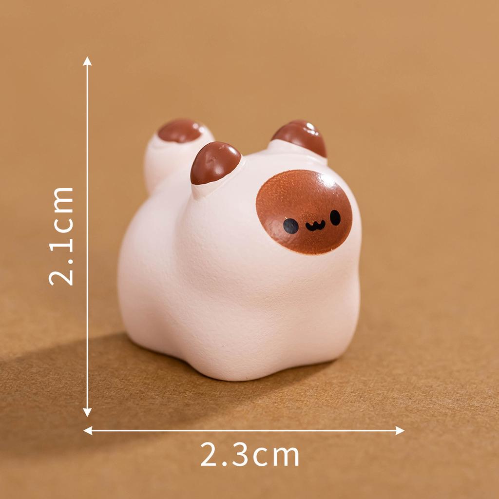 Cute White Running Puppy 3D Resin Figurine Pet Dog Bichon Frise Desktop Decoration Garden Moss Miniatures Sence DIY Decoration