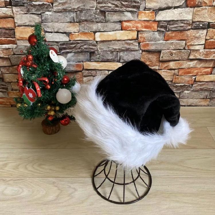 Christmas Party Hat Furry Christmas Hat Plush Santa Hat Christmas Party Decor