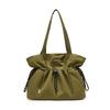 Casual Large Capacity Drawstring Anti-Theft Shoulder Bag Urban Minimalist Tote Bag Casually