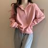 Women's Fashion Casual Spring Autumn Solid Color Print Long Sleeve Hooded Blouses & Shirts