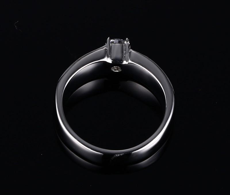 Six-Color Zirconium-Inlaid Titanium Steel Women's Ring - PR-008