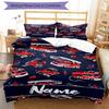 3pcs Custom Name fire truck Bedding Set Duvet Cover Closure Includes 1 Duvet Cover & 2 Pillowcases, Soft and Comfortable for All Seasons.