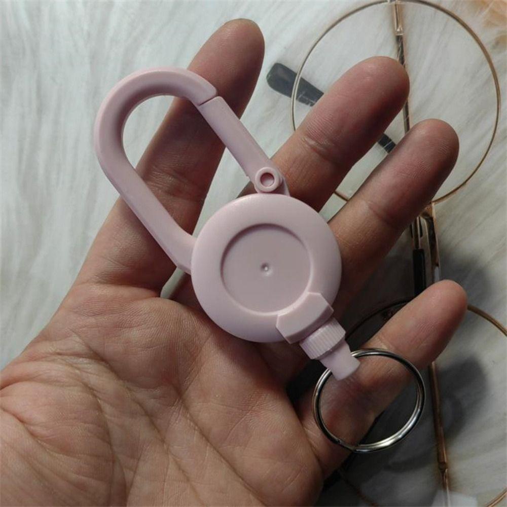 Steel Wire Telescopic Wire Rope Keychain Easy-to-pull Retractable Key Ring  Climbing