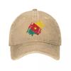Cameroon Cameroun Flag Baseball Cap Casual Distressed Denim Headwear Unisex Style Outdoor Running Golf Adjustable Caps Hat