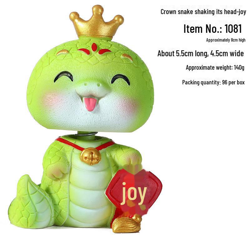 

2025 Рік Змії Смоляна Лялька, Іграшка-Неваляшка, Зодіакальна Прикраса для Дому або Декору Автомобіля.