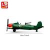170pcs Sluban 0683 WW Il Military Attack Aircraft Model  Building Block Toys Children Diy Bricks Toy Gift