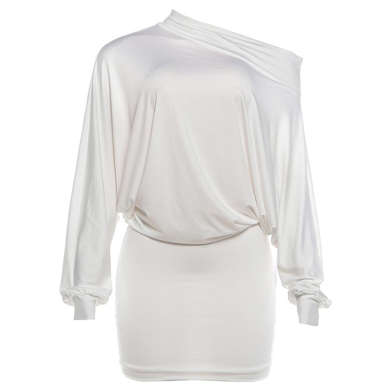 European and American style 2026 summer new fashion pure desire sexy street hollow backless hip dress women S белый