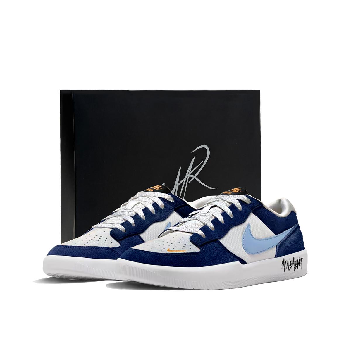 

Nike SB Force 58 Sapphire Black Obsidian, Gift Bag Style Cushioning Abrasion Resistant Low top Skateboard Shoes Men s DV5477-012(Team2365-) 44