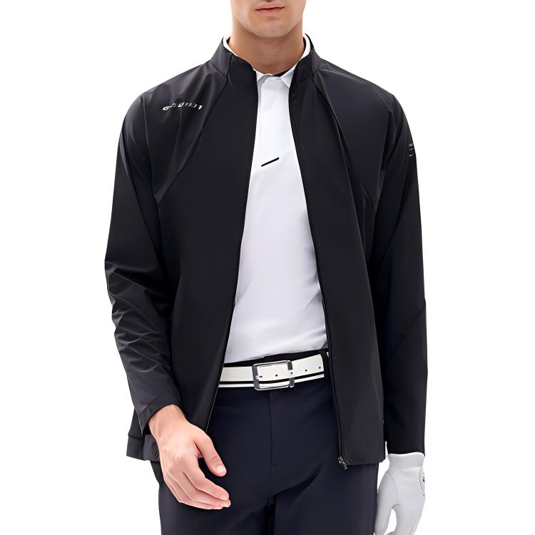 FILA Solid Color Lightweight Golf Sports Casual Jacket Men Jackets Black A11M225701F-BK