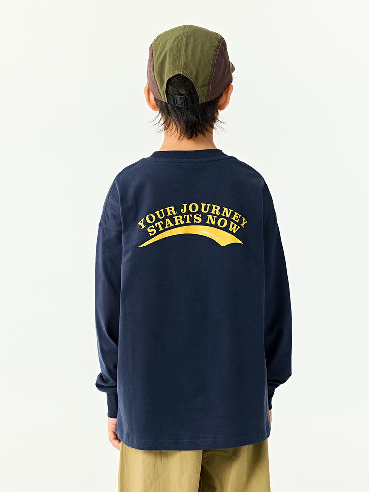 DK Kids' Spring Quick-Dry Japanese Style Antibacterial Long Sleeve T-Shirt for Boys & Girls - 7A Casual Base Layer for Middle & Older Children