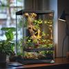 Glass Terrarium 20x20x30cm Waterproof Bottom For Reptiles Amphibians