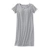 Women's Crew Neck Striped Free Bra Short Sleeve Pajamas Simple Nightdress Casual Loungewear