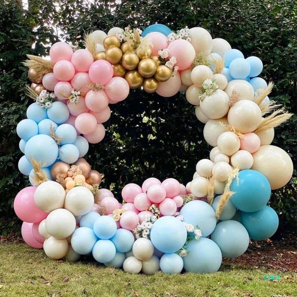 Runtow 1pc Round Balloon Arch , Plastic DIY Wreath Frame Holder ,Balloon Stand Circle Base ,Birthday Party Wedding Decoration