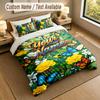 Butterfly Theme Personalized 3Pcs Bedding Set Custom Text & Name 1 Sheet 2 Pillowcases Household Bedding 1pc