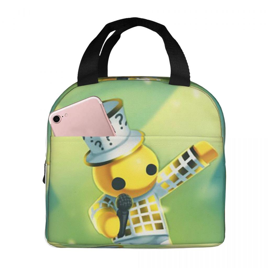 Wobbly Life Gaming Funny Games Insulated Lunch Bag for Women Children Portable Food Boxes Thermal Lunch Box Tote
