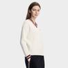 Fila Heritage Fashion Schlicht Klassisch Retro Lässiger Stil Bequem Vielseitig Strickpullover Damenpullover Wolke-Pilz-Weiß F11W618412FWT