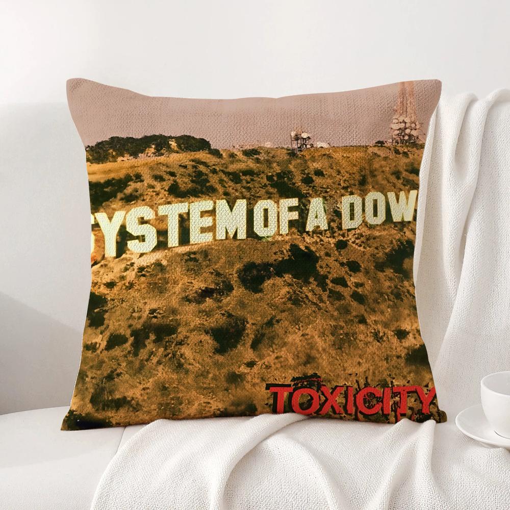 Band S-System Of A Down Cushion Cover Summer Coolness Linen Fabric Double-Sided Printing Pillow Case Sofa Home Decor Gift
