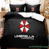 Corporation Red Umbrella Bedding Set Boys Girls Twin Queen Size Duvet Cover Pillowcase Bed Kids Adult Fashion Home Textileextile