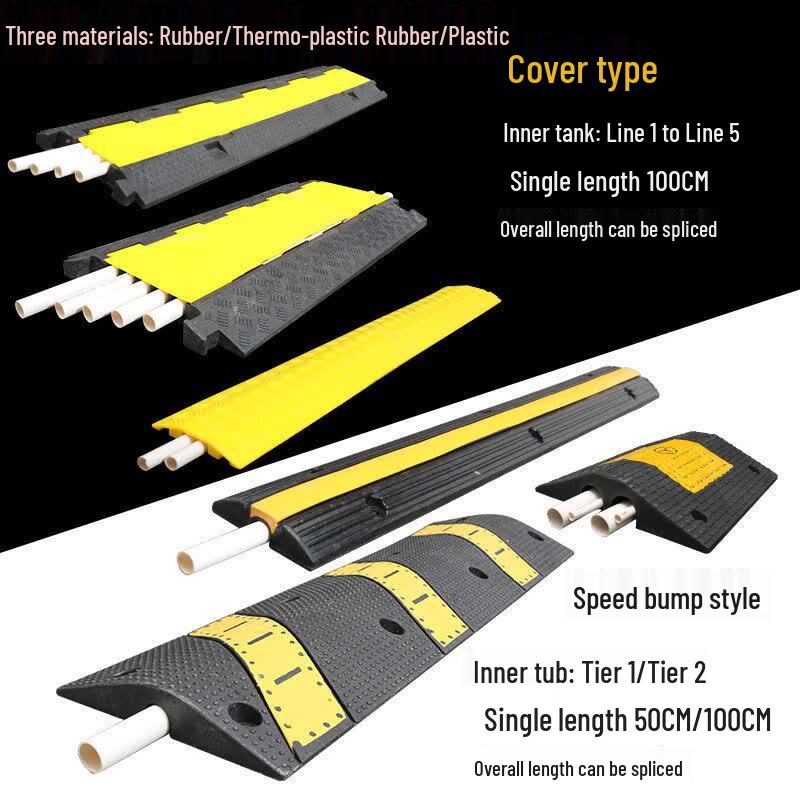 Rubber PVC Cable Protector Ramp