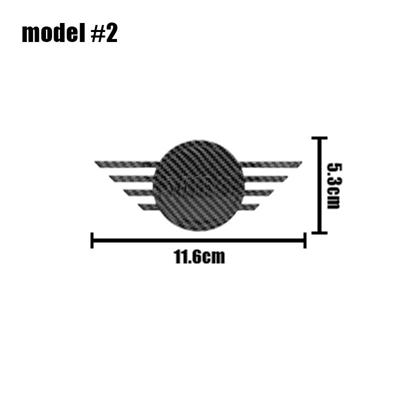 11,6 cm 14,5 cm Logo na přední kapotu auta Zadní emblém na kufr Samolepka Příslušenství Pro Mini Cooper R55 R56 R57 R58 R59 F54 F55 F56 F60